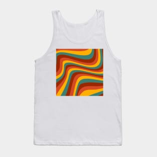 70's groovy wavy pattern Tank Top